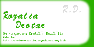 rozalia drotar business card